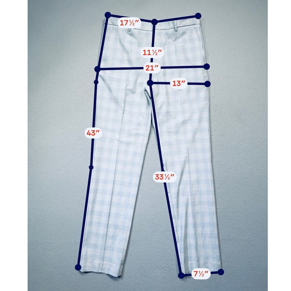 Tommy Hilfiger Mens Modern Fit Light Grey Dress Pant Light gray 34X34 $95 - Picture 3 of 8